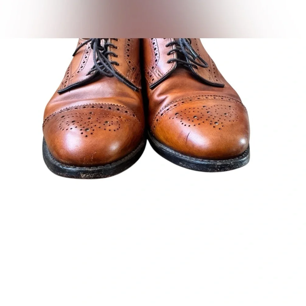 Allen Edmonds Sanford Men's Dress Shoes Brown Leather Size 9.5 D